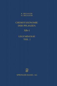 Cover of the book Chemotaxonomie der Pflanzen