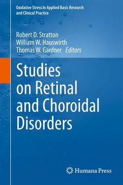 Couverture de l’ouvrage Studies on Retinal and Choroidal Disorders