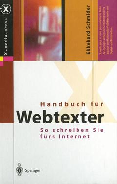 Couverture de l’ouvrage Handbuch für Webtexter