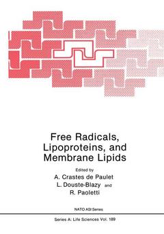 Couverture de l’ouvrage Free Radicals, Lipoproteins, and Membrane Lipids