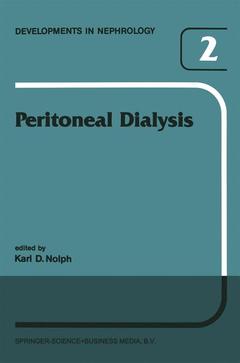 Couverture de l’ouvrage Peritoneal Dialysis