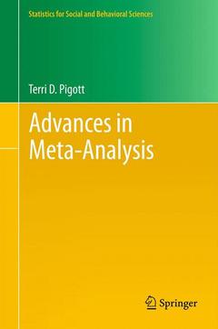 Couverture de l’ouvrage Advances in Meta-Analysis