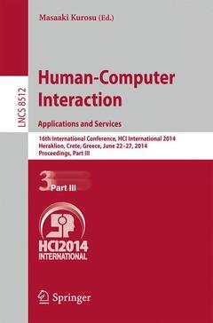 Cover of the book Human-Computer Interaction. Applications and Services