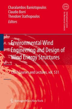 Couverture de l’ouvrage Environmental Wind Engineering and Design of Wind Energy Structures