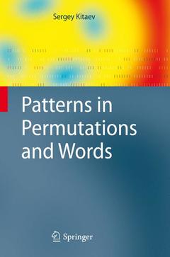 Couverture de l’ouvrage Patterns in Permutations and Words
