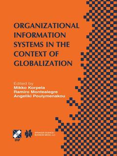 Couverture de l’ouvrage Organizational Information Systems in the Context of Globalization