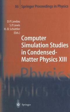 Couverture de l’ouvrage Computer Simulation Studies in Condensed-Matter Physics XIII