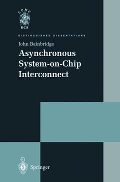 Couverture de l’ouvrage Asynchronous System-on-Chip Interconnect