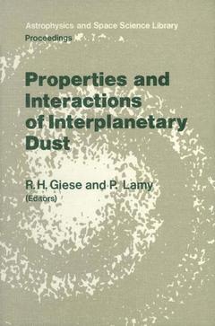 Cover of the book Properties and Interactions of Interplanetary Dust