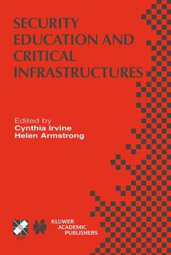 Couverture de l’ouvrage Security Education and Critical Infrastructures