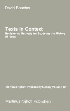 Cover of the book Texts in Context