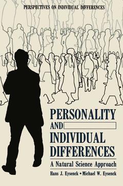 Couverture de l’ouvrage Personality and Individual Differences