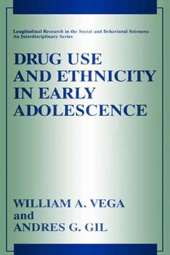 Couverture de l’ouvrage Drug Use and Ethnicity in Early Adolescence