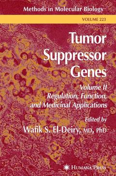 Couverture de l’ouvrage Tumor Suppressor Genes