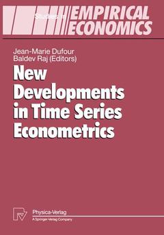 Couverture de l’ouvrage New Developments in Time Series Econometrics