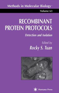 Couverture de l’ouvrage Recombinant Protein Protocols