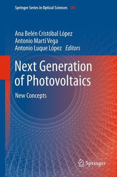 Couverture de l’ouvrage Next Generation of Photovoltaics