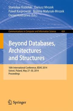 Cover of the book Beyond Databases, Architectures, and Structures