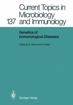 Cover of the book Genetics of Immunological Diseases