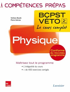 Couverture de l’ouvrage Physique 2e année BCPST-VÉTO