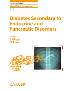 Couverture de l’ouvrage Diabetes Secondary to Endocrine and Pancreatic Disorders