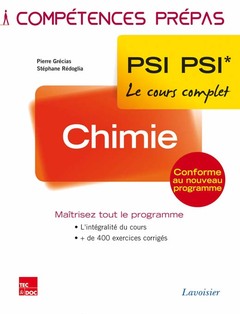 Couverture de l’ouvrage Chimie 2e année PSI PSI*