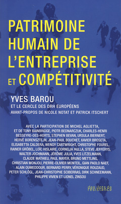 Couverture de l’ouvrage Patrimoine humain de l'entreprise et compétitivité