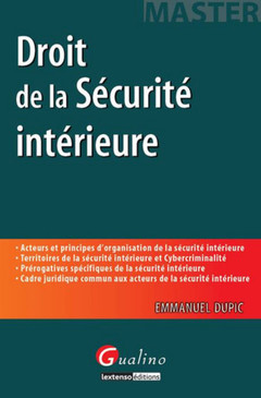 Cover of the book droit de la sécurité intérieure