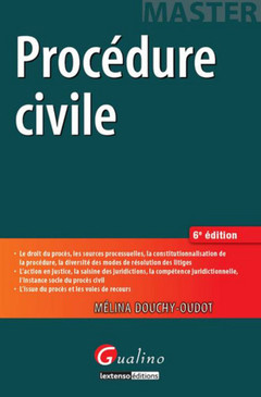 Couverture de l’ouvrage master - procédure civile - 6ème édition