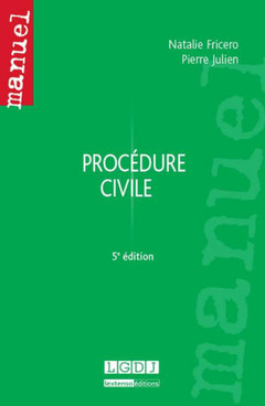 Cover of the book procédure civile - 5ème édition