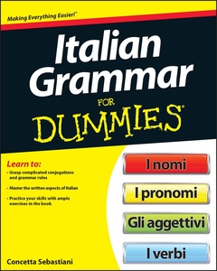 Couverture de l’ouvrage Italian Grammar For Dummies