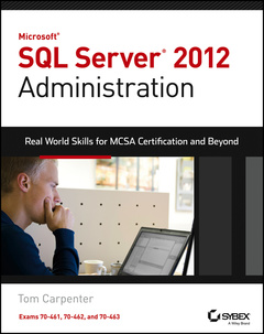 Couverture de l’ouvrage Microsoft SQL Server 2012 Administration
