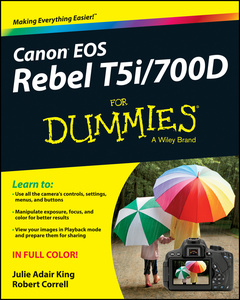 Couverture de l’ouvrage Canon EOS Rebel T5i/700D For Dummies