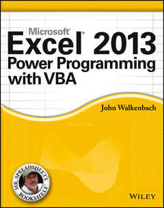 Cover of the book Excel 2013 Power Programming with VBA