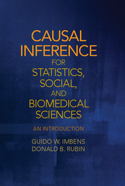 Couverture de l’ouvrage Causal Inference for Statistics, Social, and Biomedical Sciences