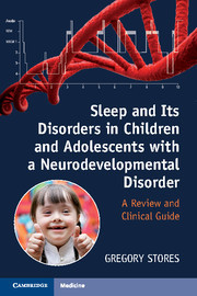 Couverture de l’ouvrage Sleep and its Disorders in Children and Adolescents with a Neurodevelopmental Disorder