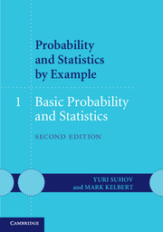 Couverture de l’ouvrage Probability and Statistics by Example: Volume 1, Basic Probability and Statistics