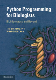 Cover of the book Python Programming for Biology