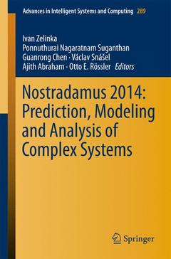 Couverture de l’ouvrage Nostradamus 2014: Prediction, Modeling and Analysis of Complex Systems