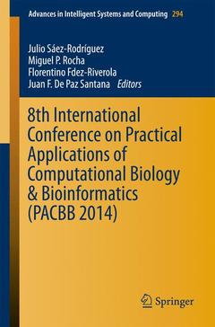 Couverture de l’ouvrage 8th International Conference on Practical Applications of Computational Biology & Bioinformatics (PACBB 2014)