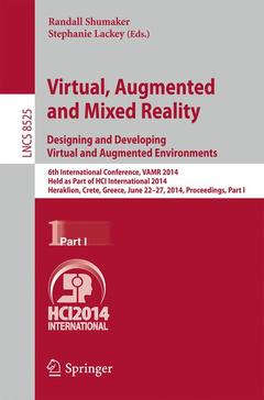 Couverture de l’ouvrage Virtual, Augmented and Mixed Reality: Designing and Developing Augmented and Virtual Environments