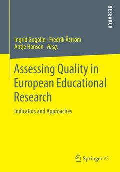 Cover of the book Assessing Quality in European Educational Research