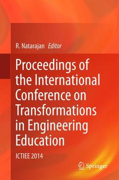 Cover of the book Proceedings of the International Conference on Transformations in Engineering Education