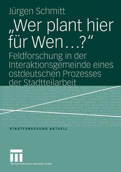Cover of the book „Wer plant hier für Wen…?“
