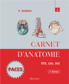 Couverture de l’ouvrage Carnet d'anatomie. T2: tète, cou, dos, 3e ed.