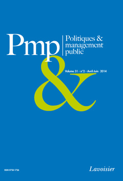 Cover of the book Politiques & management public