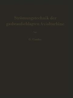 Couverture de l’ouvrage Strömungstechnik der gasbeaufschlagten Axialturbine