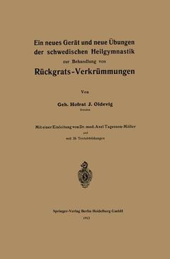 Couverture de l’ouvrage Ein neues Gerät und neue Übungen der schwedischen Heilgymnastik zur Behandlung von Rückgrats-Verkrümmungen