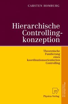 Couverture de l’ouvrage Hierarchische Controllingkonzeption