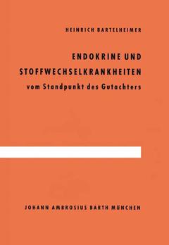 Couverture de l’ouvrage Endokrine und Stoffwechselkrankheiten